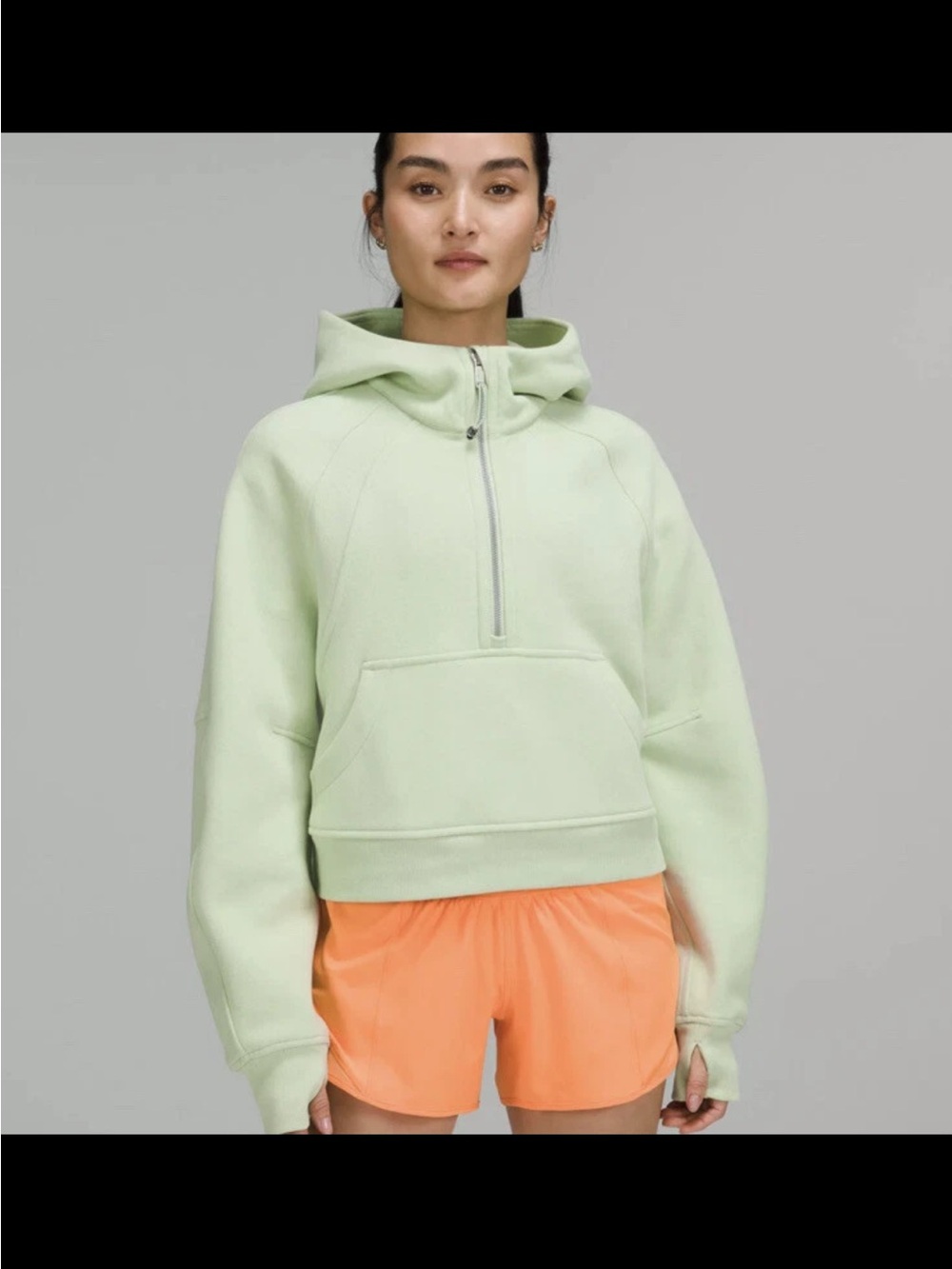 Lululemon Scuba Oversized Half Zip Hoodie Creamy Mint
